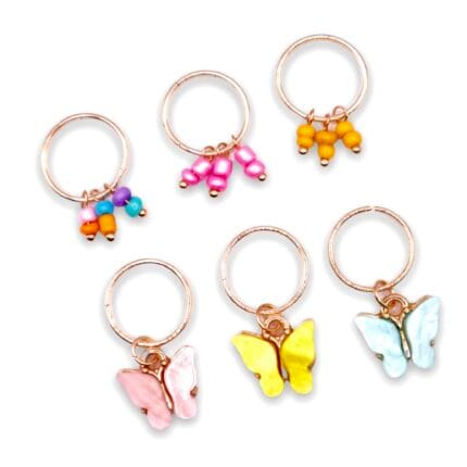 BUTTERFLY HAIR RINGS