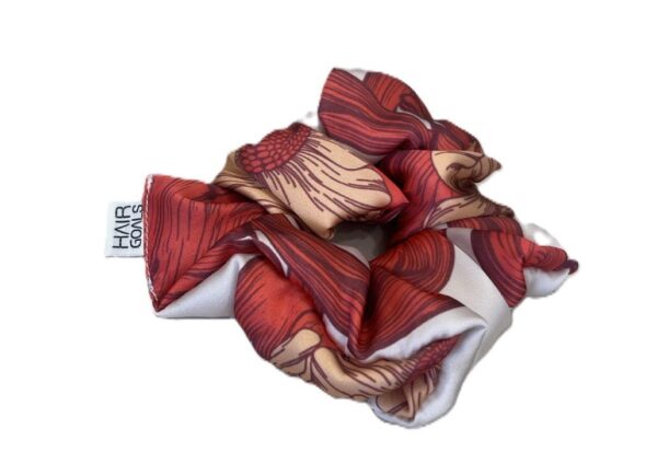 Coral Beauty Scrunchie