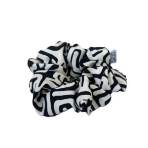 Monochrome Goddess Scrunchie