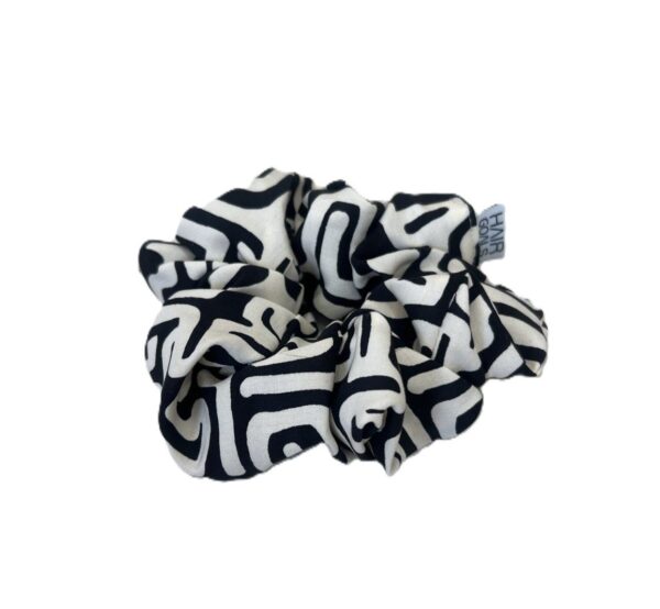 Monochrome Goddess Scrunchie