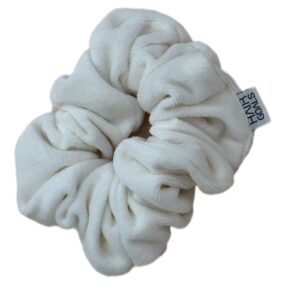 White Braid Scrunchie