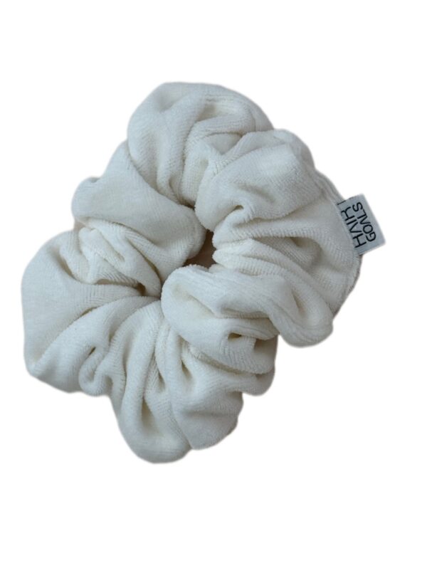White Braid Scrunchie