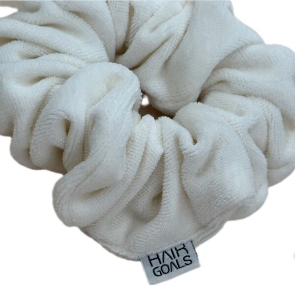 White Braid Scrunchie - Image 2